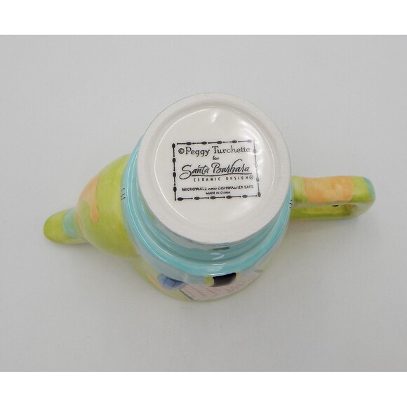 Peggy Turchette Santa Barbara Golf-Tea Stackable Tea For One Pot Teacup Mug - Picture 9 of 10